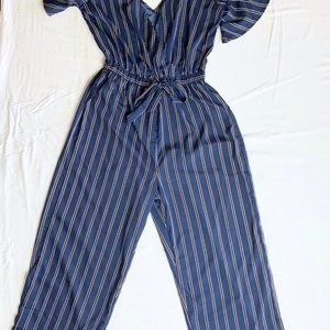 Hint of Blush - Stripped Jumpsuit